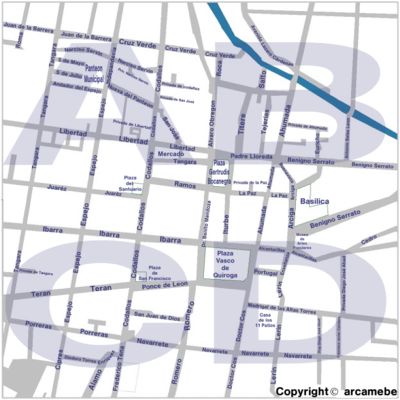 Plano de la ciudad de Pátzcuaro